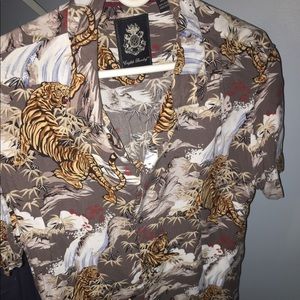 Tiger button down shirt